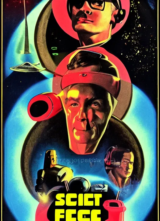 Image similar to retro sci-fi movie poster