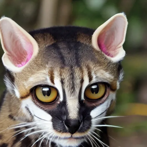 Prompt: bald!!!!!!!!!!! margay