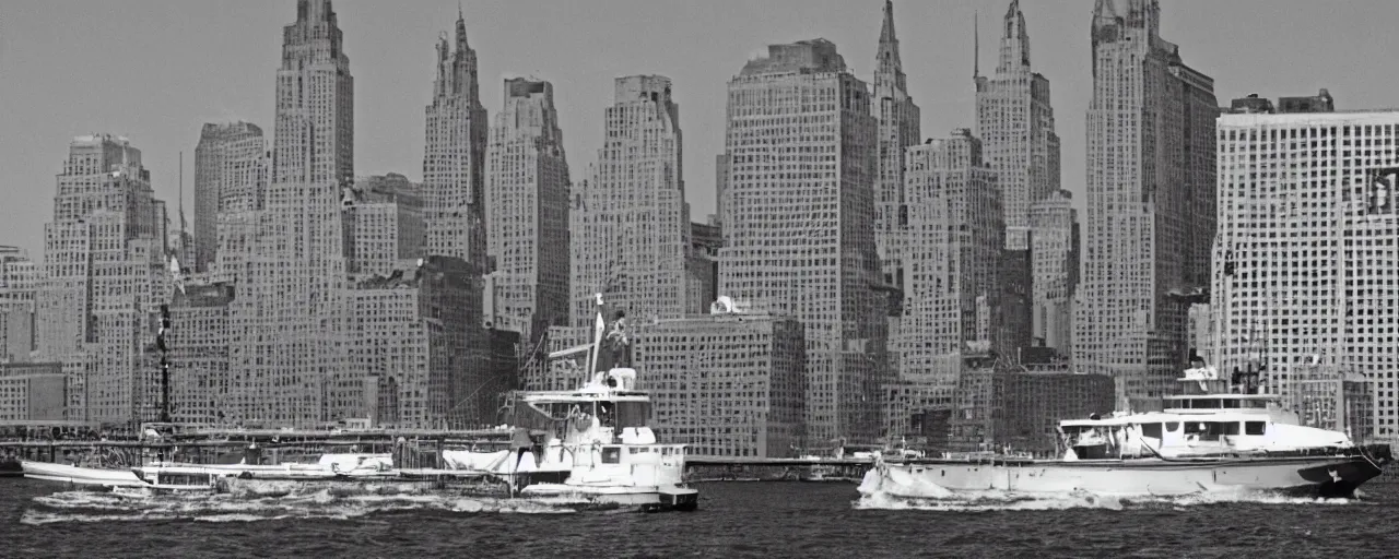 Prompt: a boat carrying spaghetti in new york, the statute of liberty in the background, canon 8 0 mm, photography, film, kodachrome