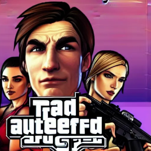 Image similar to XQC as a GTA character in a loading screen