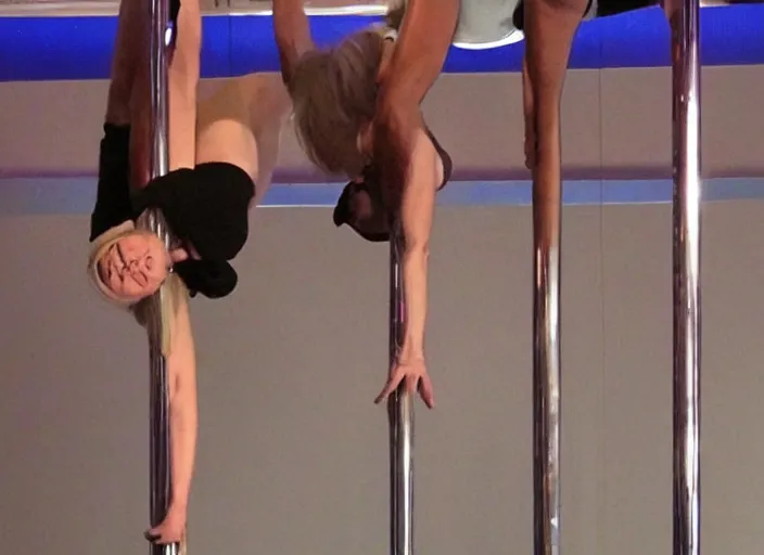 Image similar to Hillary Clinton Pole dancing