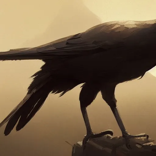 Prompt: a crow and a squirrel, walking towards the horizon, art by guweiz and greg rutkowski, matte, intricate, elegant, highly detailed, smooth, sharp focus, artstation