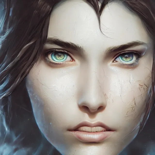 Image similar to illustration of a woman, her eyes have incredible detail, by artgerm and wlop and greg rutkowski, trance, hypnotic, digital art, extreme detail, realistic lighting, cinematic composition, concept art, sharp focus, colorful, photorealistic eyes, 8 k