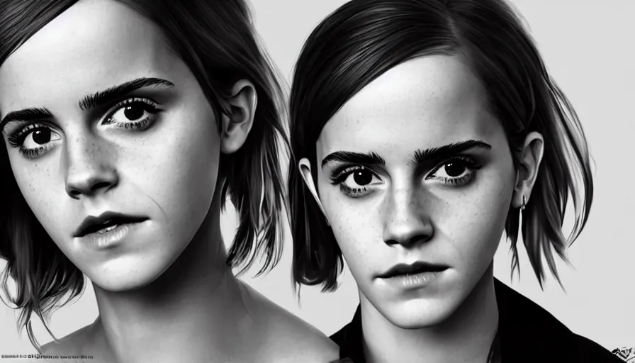 Image similar to emma watson by shingo araki, hyperdetailed, artstation, cgsociety, 8 k