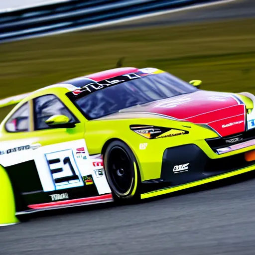 Image similar to GT4 Nissan Altimia race car racing on track photo 2022