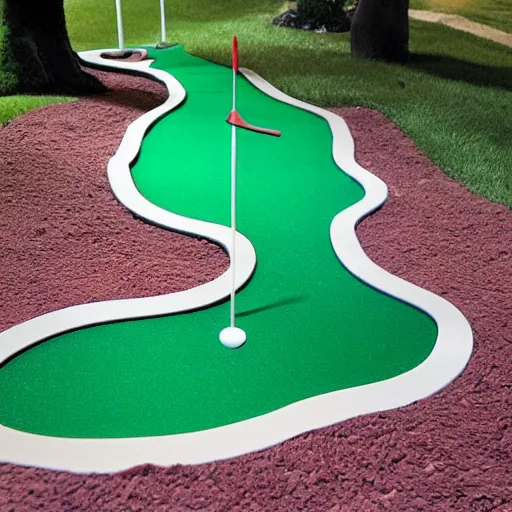 Image similar to epic mini golf course