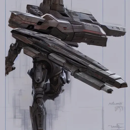 Image similar to Indefinite-range Orbital Siege Annihilator, concept art by Doug Chiang, trending on cgsociety