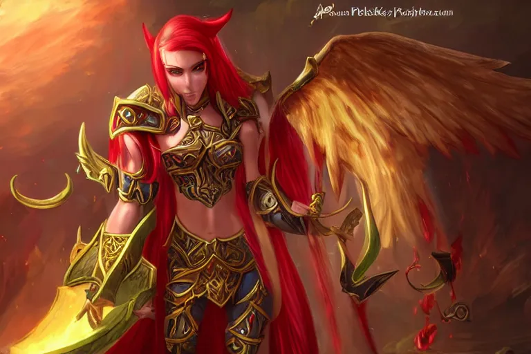 Image similar to blood elf, world of warcraft, trending on art station, fantasy, smooth