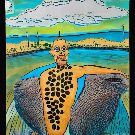 Image similar to the northern territory, darwin city, absurdist, australian art