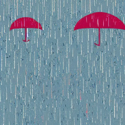 Prompt: a rainy day, abstract illustration