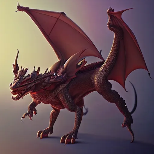 Prompt: a dragon type pokemon:: by beeple and James Gilleard and Justin Gerard :: ornate, dynamic, particulate, intricate, elegant, highly detailed, centered, artstation, smooth, sharp focus, octane render, 3