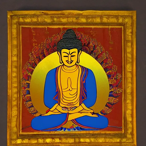 Image similar to The Buddha's enlightenment, Hindu art