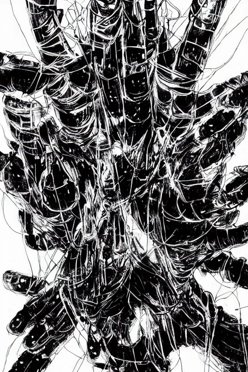 Image similar to a hand with ten fingers by tsutomu nihei