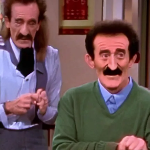 Prompt: barry chuckle guest starring on seinfeld