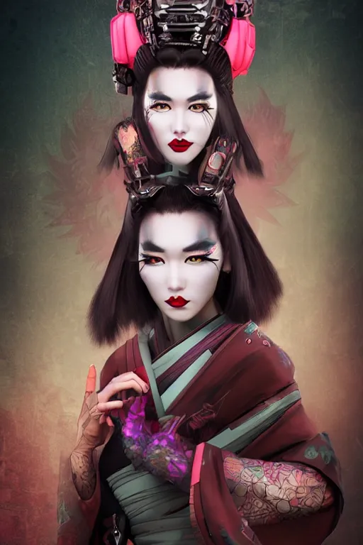 Image similar to agile geisha cyberpunk Dragon princess, digital art, 8k ,character ,realistic, portrait, hyperrealistic