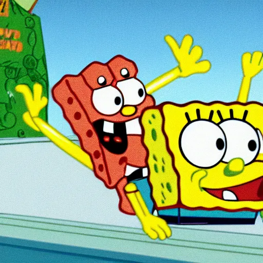 patrick from spongebob running
