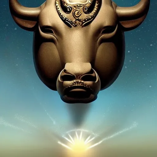 Image similar to i wonder if i dreamt of anu, the head sky god aka the bull of heaven. i totally forgot about him until i looked up the dream meaning