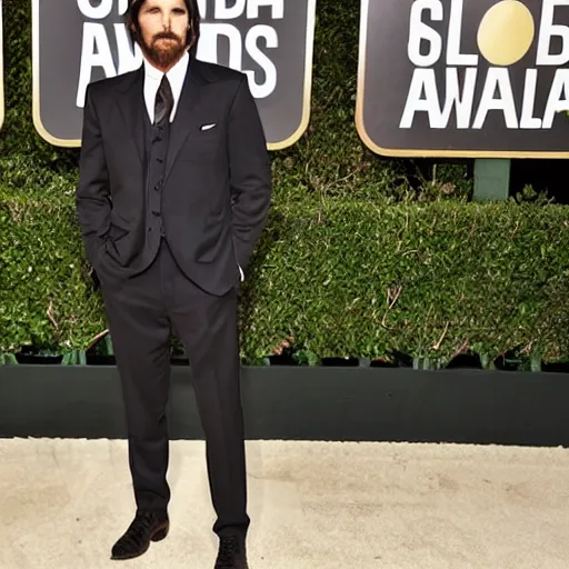 Prompt: christian bale wearing a kale custom