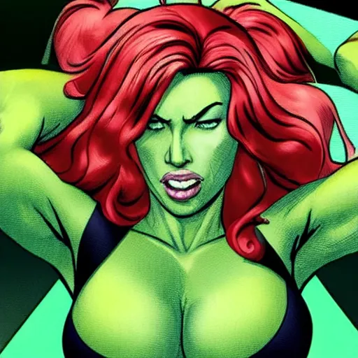 Prompt: Scarlet Johansson as She-Hulk