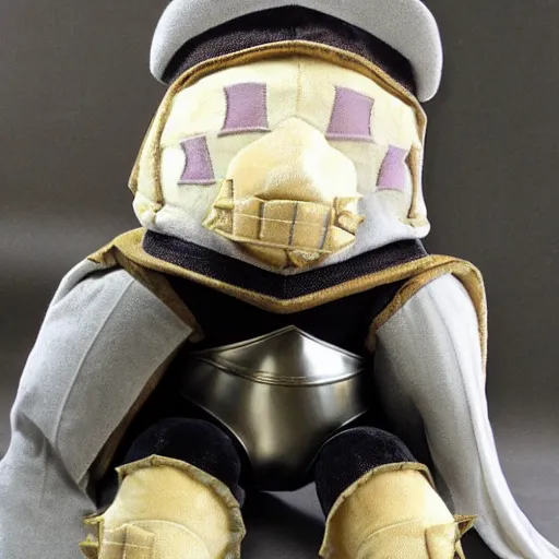 Prompt: fumo plush of a cute medieval knight