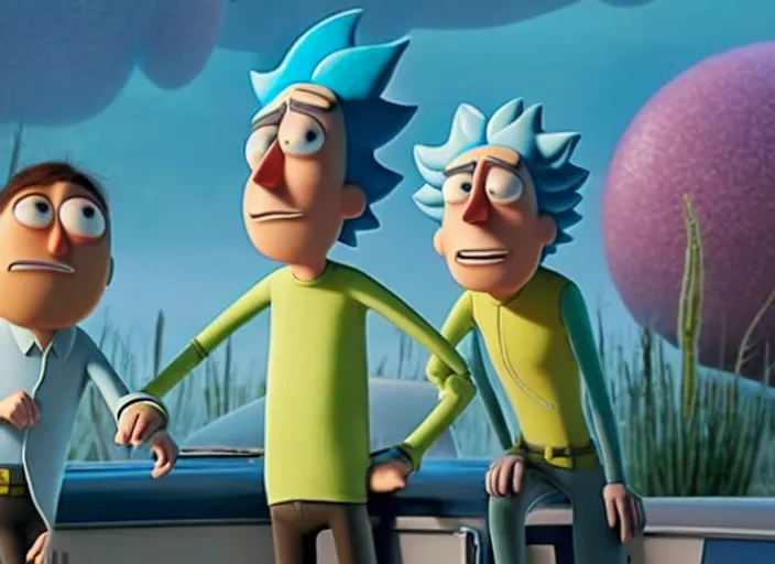 Image similar to film still of rick sanchez in the new pixar scifi movie 4 k,,,,,,,,,,,,,,,,,,,,,,,,,, rick and morty