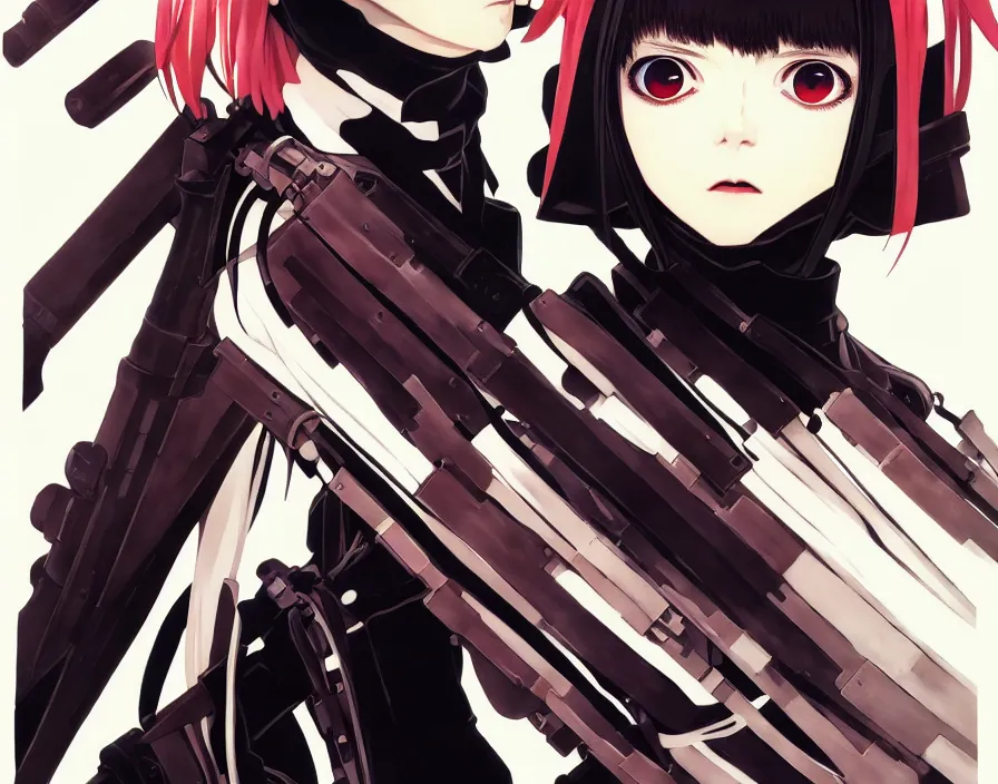 Image similar to ilya kuvshinov anime illustration of reol, last exile,, murata range, fine detail, perfect anime face, dramatic lighting, dynamic composition, moody, art deco, cel shading, vivid, stippled lighting, rich texture, yoshinari yoh, alphonse mucha, takashi murakami, colorful