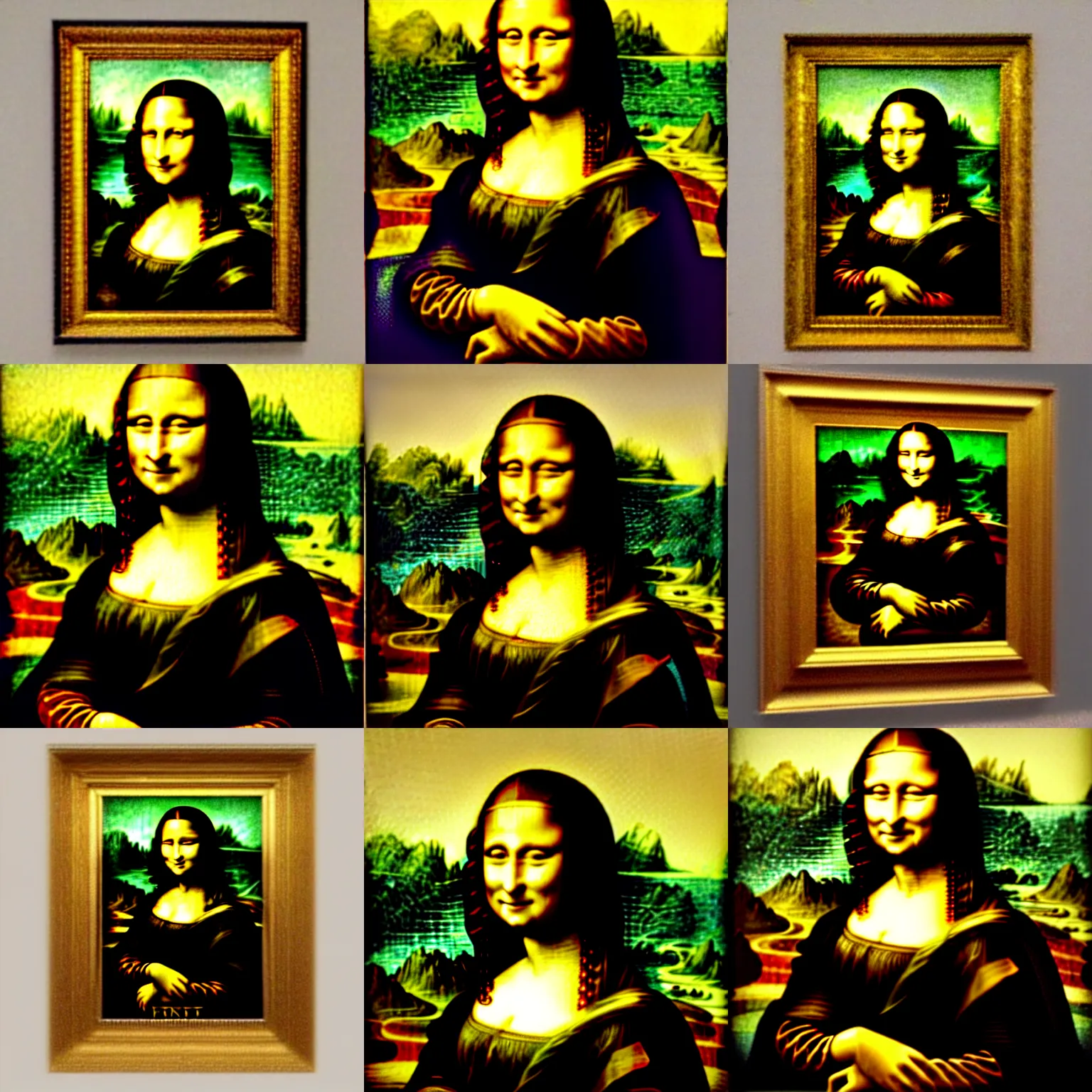 Prompt: the mona lisa in the style of claude monet