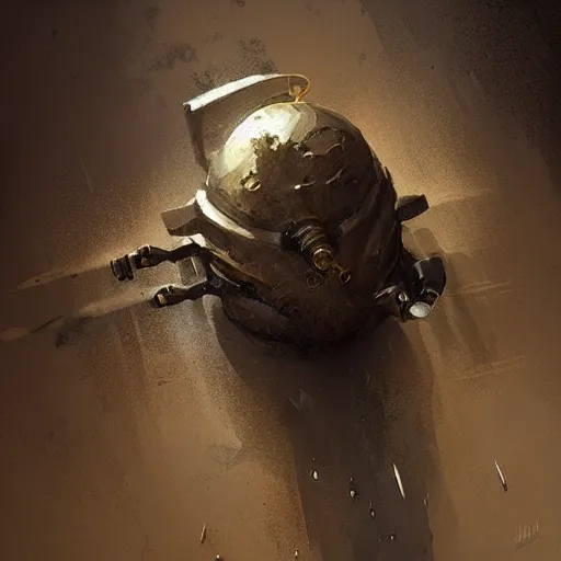 Image similar to hand grenade, greg rutkowski art