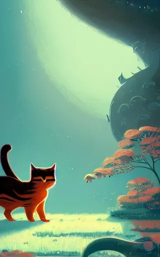 Image similar to cute cat, by victo ngai and andreas rocha and greg rutkowski, trending on artstation, unreal engine, 8 k hd wallpaperjpeg artifact, blur, artfact