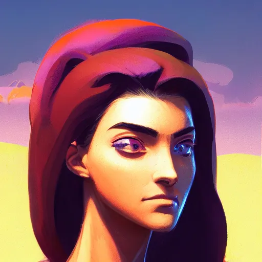 Image similar to profile portrait, maya ali mage, gloomhaven, dynamic lighting, gaudy colors, octane render aesthetic, matte painting concept art, official fanart behance hd artstation by jesper ejsing, by rhads and makoto shinkai and lois van baarle and ilya kuvshinov and rossdraws