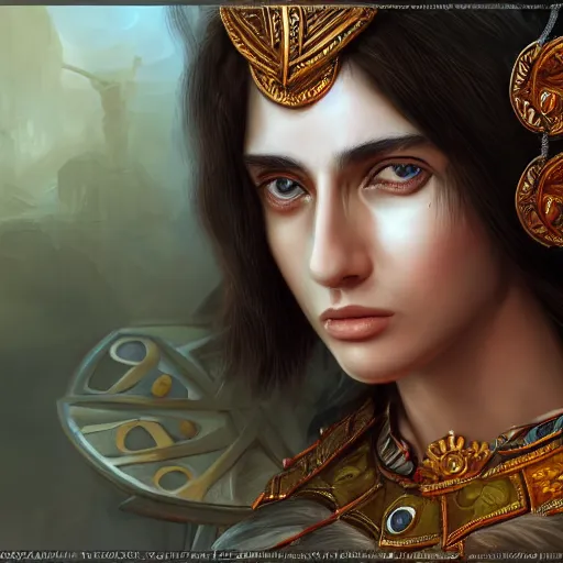 Prompt: highly detailed close up portrait of Athene, goddess of strategic war and wisdom, cinematic lightning, bright colors, intricate, masterpiece, photorealistic, hiperrealistic, sharp focus, high contrast, Artstation HQ, DeviantArt trending, 4k UHD, Unreal Engine 5