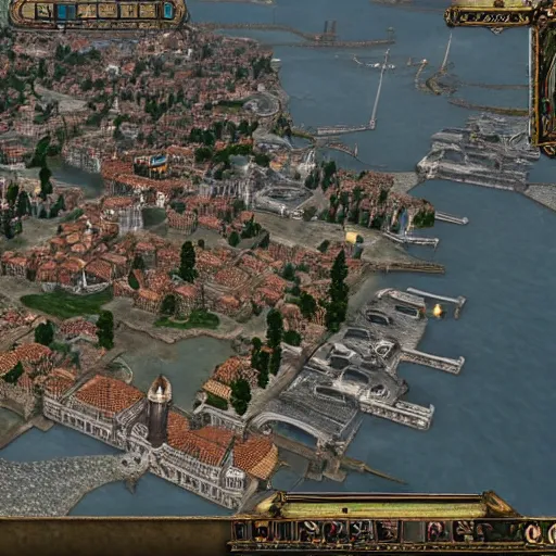 Prompt: the city of Venezia from elder Scrolls IV Oblivion