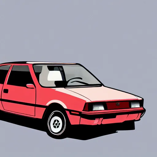 Prompt: a toyota corolla by andy warhol, digital art, trending on artstation