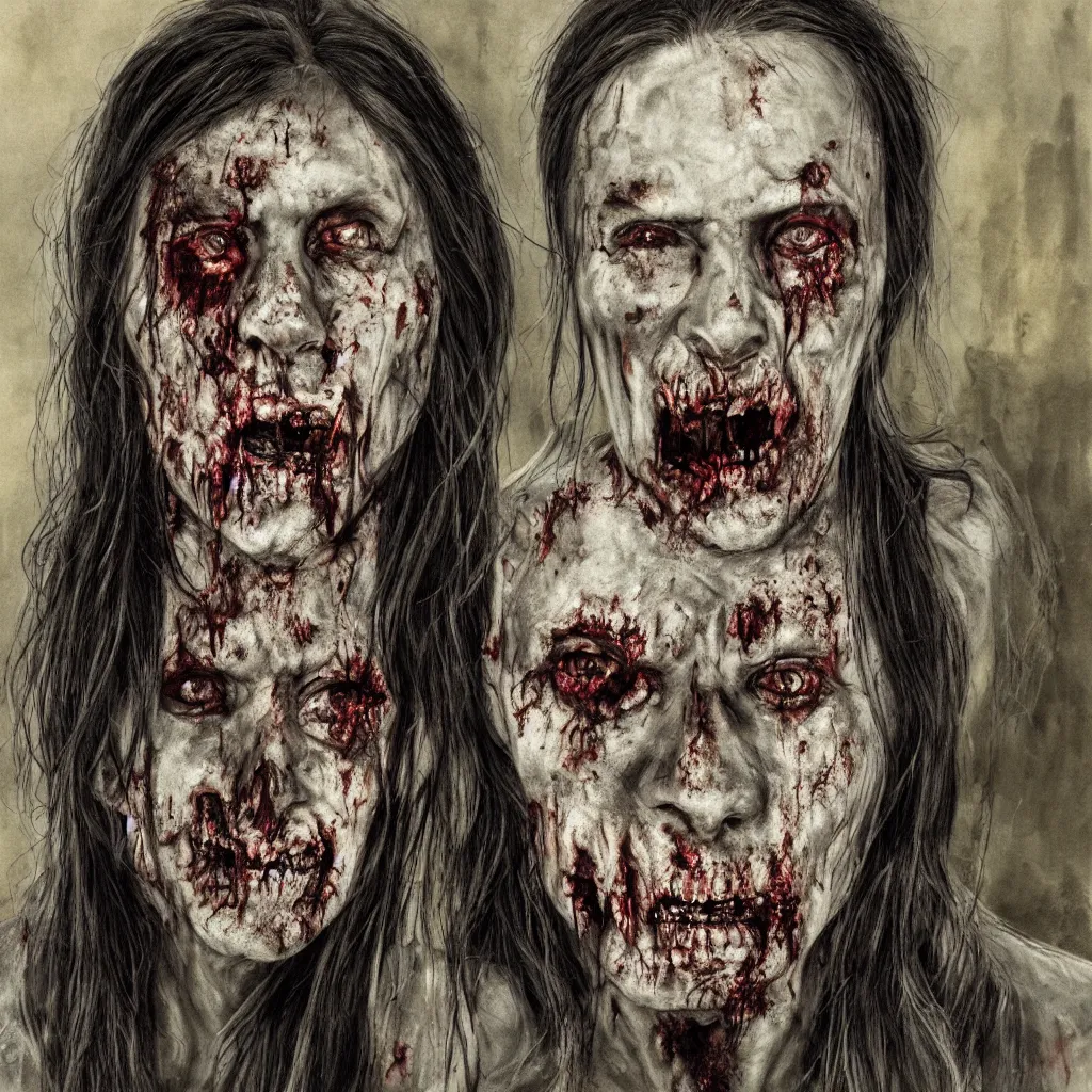 Image similar to zombie portrait