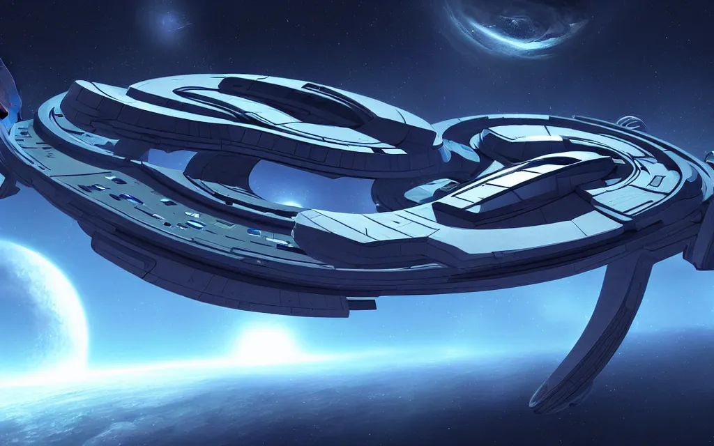 Prompt: a scifi utopian starship, future perfect, award winning digital art