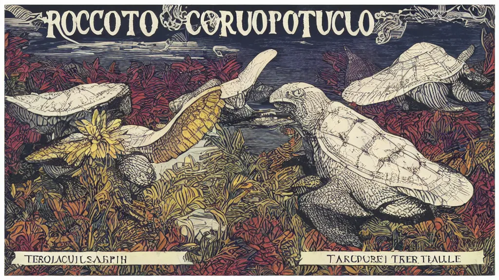 Image similar to rococopunk rapturous terrapin triangle ( s )