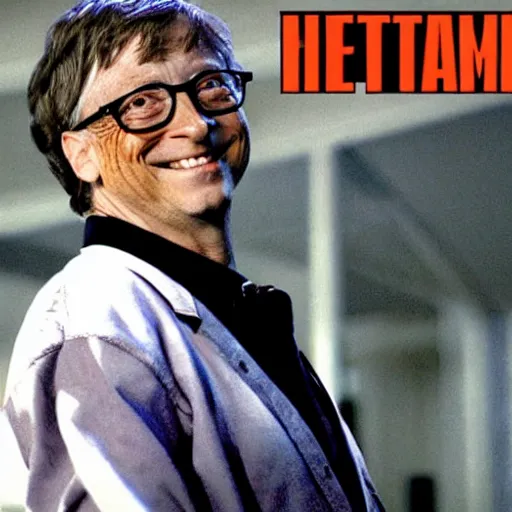 Prompt: bill gates as the joker from batman in an action scene in fast & furious