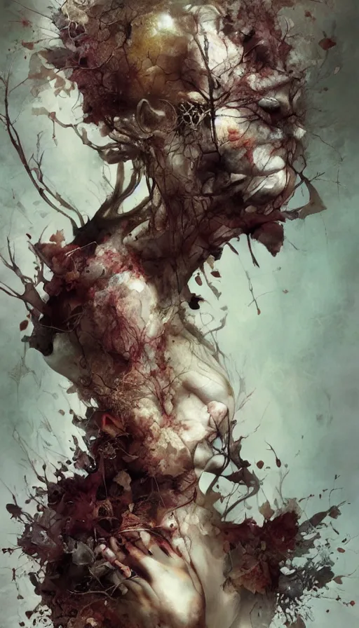 Image similar to life and death mixing together, by ryohei hase