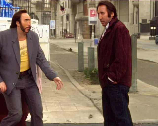 Image similar to nicolas cage cameo in the it crowd ( 2 0 0 6 ), channel 4, episode still, 4 8 0 p