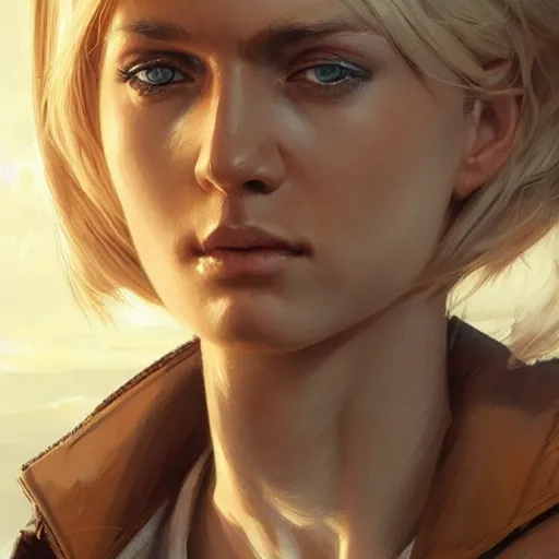 Prompt: hot looking blonde girl scientist who just made a huge mistake, light stubble, digital art, photorealistoc, art by greg rutkowski, hyperdetailed, western comic style, comic, comic style, sharp lineart, professional lighting, deviantart, artstation, trevor henderson, rossdtaws, cinematic, dramatic