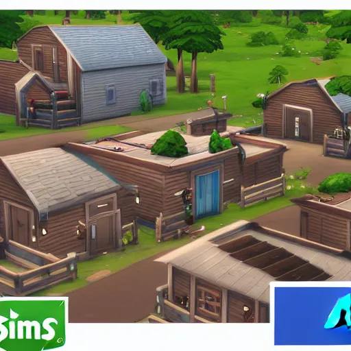 Image similar to The Sims 4: Gulag Camp, video game