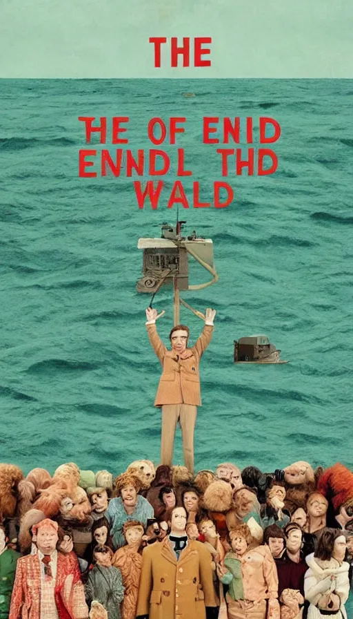 Image similar to the end of the world, by wes anderson,