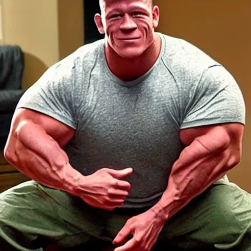 Prompt: chonky john cena. Chonk cena. Chonk. Chonkers. John cena.