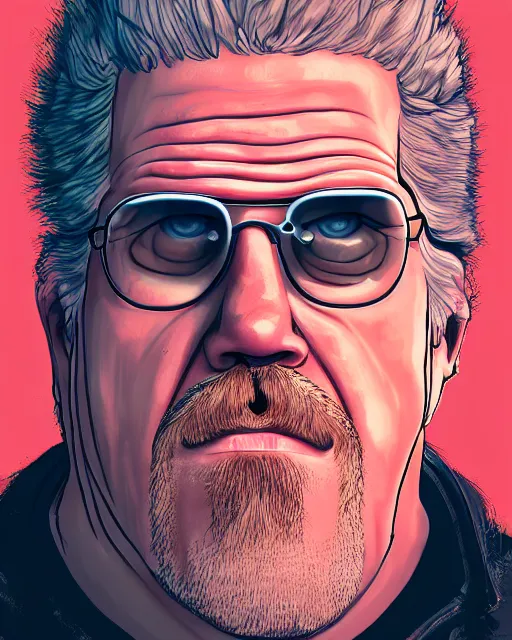 Prompt: portrait of ron perlman in the style of justin roiland. heisenberg from breaking bad. cinematic lighting. style of rick & morty. photographic, photography. by justin roiland