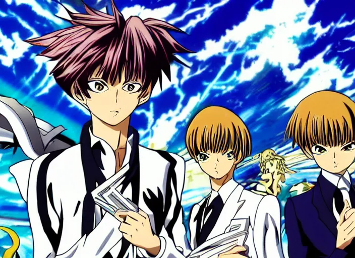 Prompt: flawless key visual from kaiba ( 2 0 0 8 )