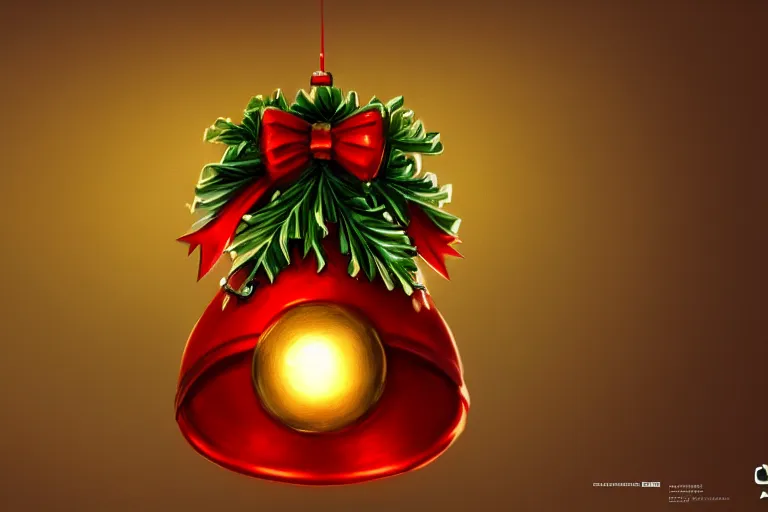 Image similar to a detailed concept art of a jingle bell, trending on artstation, digital art, 4 k, scandinavian