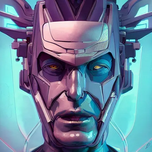 Image similar to transformers rick sanchez portrait by and james jean and erik jones, inspired by ghost in the shell, beautiful fine face features, intricate high details, sharp, ultradetailed, 3 d octane render