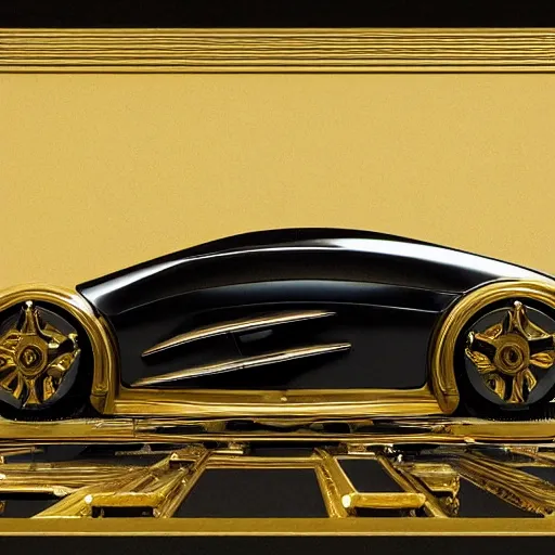 Image similar to sci-fi car dynamic organic forms structure car and wall structure in the coronation of napoleon painting by Jacques-Louis David black ceramic metal material shiny gloss water reflections search pinterest keyshot product render 4k