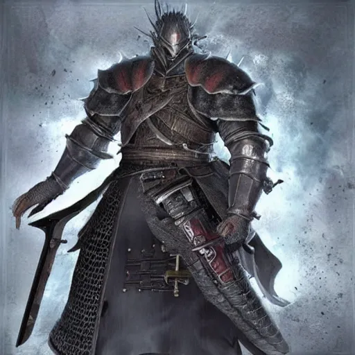 Image similar to “ hidetaka miyazaki as a dark souls boss with no armor ”