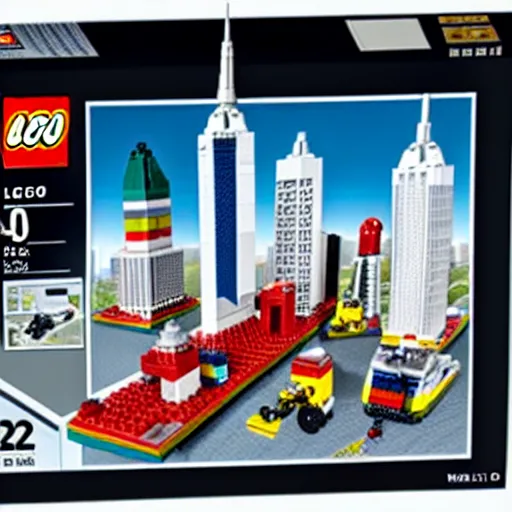 Image similar to world trade center lego set